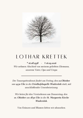 Traueranzeige